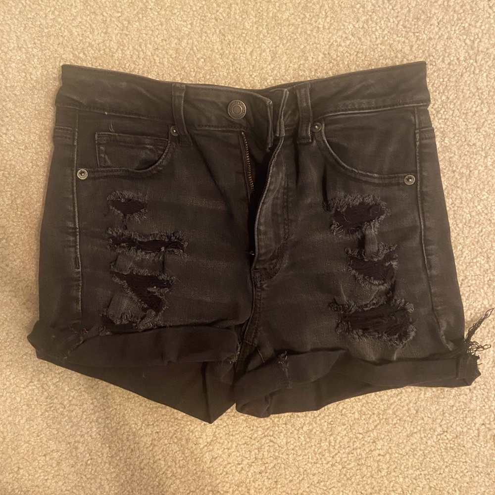 American Eagle Ripped Jean Shorts